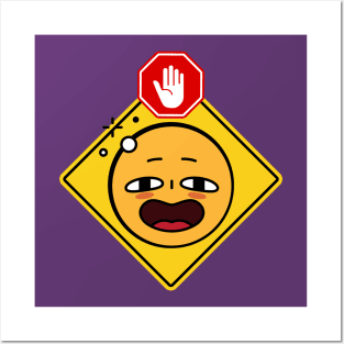 Alert Warning Facial Emoji Expressions #8 Posters and Art